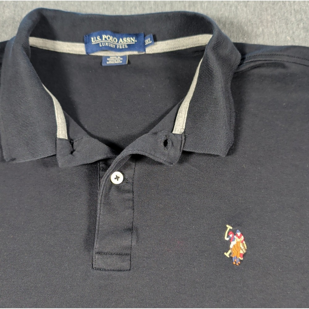 Flesh Pony & Rider US Polo Assn Short Sleeve Shirt 3XL Black Luxury Feel EUC